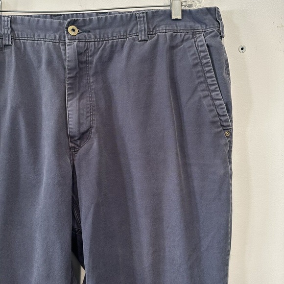 Duluth Trading Flex Ballroom Khakis Mens 40x30 Blue Canvas Pants Workwear - Picture 2 of 10